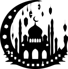 Beautiful Ramadan Light Candle Decoration with Glowing Lantern Ambience