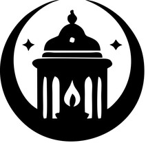 Beautiful Ramadan Light Candle Decoration with Glowing Lantern Ambience