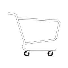 Vector art of shopping cart illustration, perfect for ecommerce and online retail