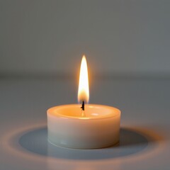 Soft Flickering Candlelight Infusing Warmth and Tranquility Indoors