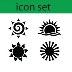 Sun Symbol Vector Pack