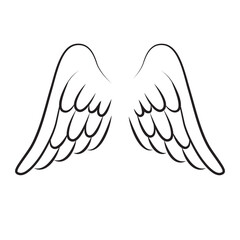 Simple Angel Wings Outline - Vector Illustration
Stylized Feathered Wings - Isolated Design Element
Elegant Hand Drawn Wings - Freedom and Spirituality Concept
Minimalist Bird or Angel Wings - Graphic