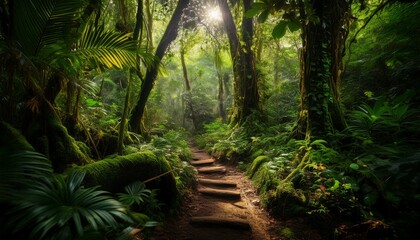 Naklejka premium Jungle Trek