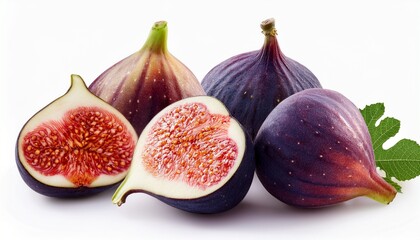 Fresh Figs Isolated On White Background