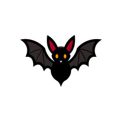 bat icon clipart vector on transparent background