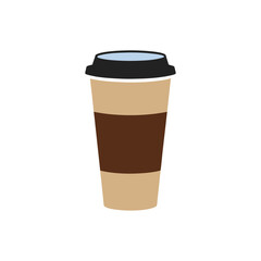 coffee to go cup icon clipart vector on transparent background