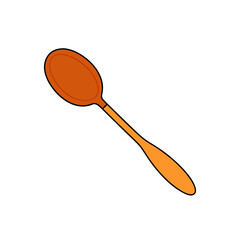 cooking spoon icon clipart vector on transparent background