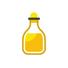 cooking oil bottle icon clipart vector on transparent background
