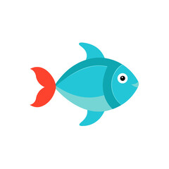 fish icon clipart vector on transparent background