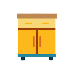 kitchen cabinet icon clipart vector on transparent background