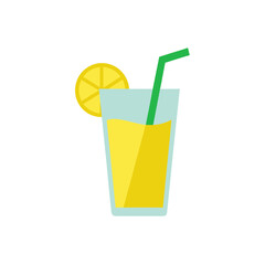 lemonade glass icon clipart vector on transparent background