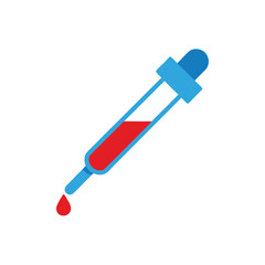 medical dropper icon clipart vector on transparent background