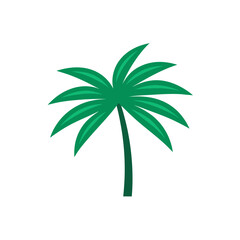 palm leaf icon clipart vector on transparent background