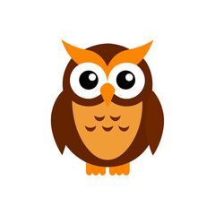 owl icon clipart vector on transparent background
