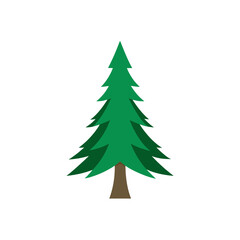 pine tree icon clipart vector on transparent background