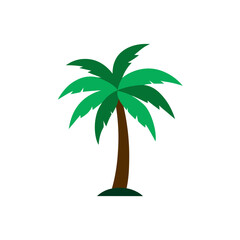 palm tree icon clipart vector on transparent background