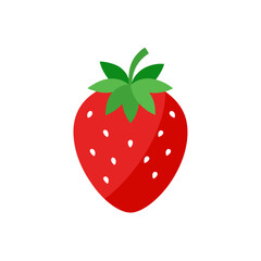 strawberry icon clipart vector on transparent background