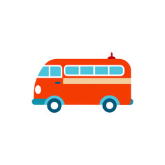 surf van icon clipart vector on transparent background