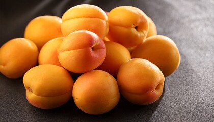 Ripe Apricots Fruit Background