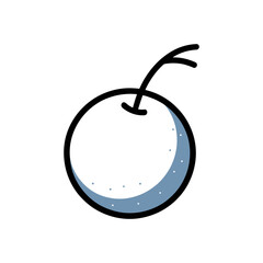 Snowball icon vector on White Background ,Vector Art Illustration on white background.