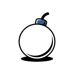 Snowball icon vector on White Background ,Vector Art Illustration on white background.