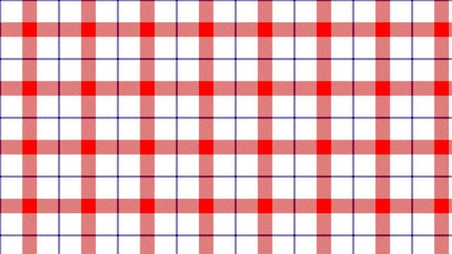 Red White Blue Plaid Loop - Patriotic Tartan Pattern Scrolling Right Seamless