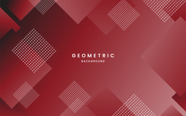 Abstract red background with triangles