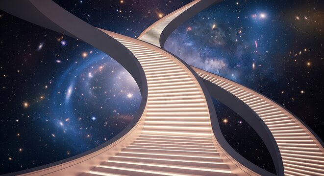 Stairway to the Stars - A Cosmic Journey of Ascension.