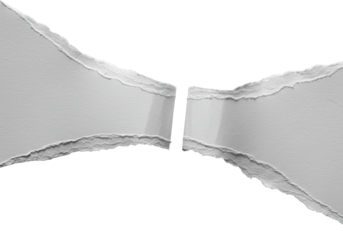 transparent paper dynamically torn, revealing intricate fibrous layers, feathery edges, crisp creases, and volumetric folds, isolated on transparent, concept of material deconstruction