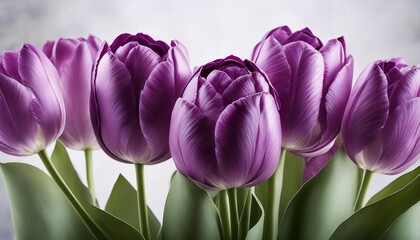 Double Beauty Purple Tulips