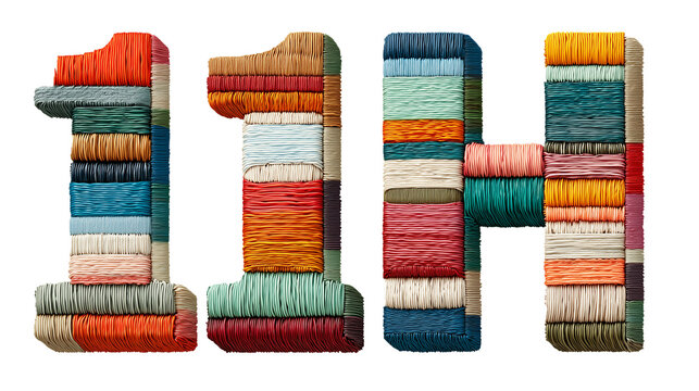 The logo says 11H is 3D, and many cloth patterns are used in the logo and icon, and the file is transparent.