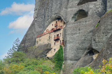 Holy Monastery in the rock  at Meteora