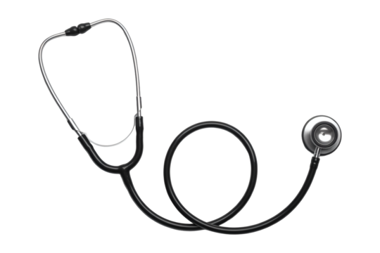 Essential medical stethoscope for professional healthcare diagnosis and patient care, symbolizing health and expertise