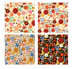 repeat floral luxury pattern design autumn floral pattern design