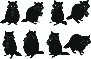 Raccoon, cartoon, animal, character, wildlife, mascot, cute, funny, microphone, singing, music, performance, concert, adorable, comic, playful, furry, entertainment, voice, illustration, vector