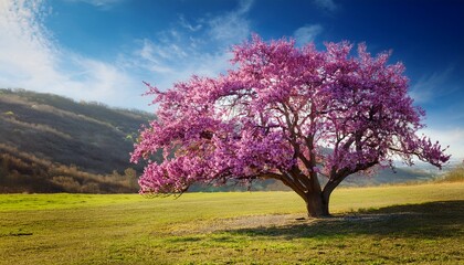 Fototapeta premium Blooming Judas Tree In Early Spring