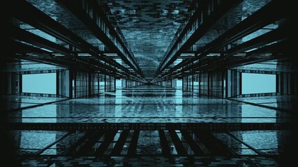 Dynamic tunnel video vj loop screensaver showcasing seamless looping visuals in a futuristic environment - Powered by Adobe