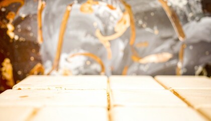 Artisanal Ivory Tiles with Imperfect Grid and Haze