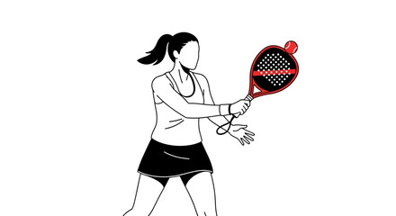 Tennis player in action hitting a ball with a racquet, a dynamic illustration of a sporting activity and focus