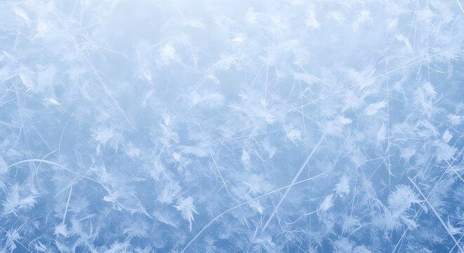 Hielo rayado natural en la pista de hielo como textura o fondo para la composición invernal, imagen larga y grande