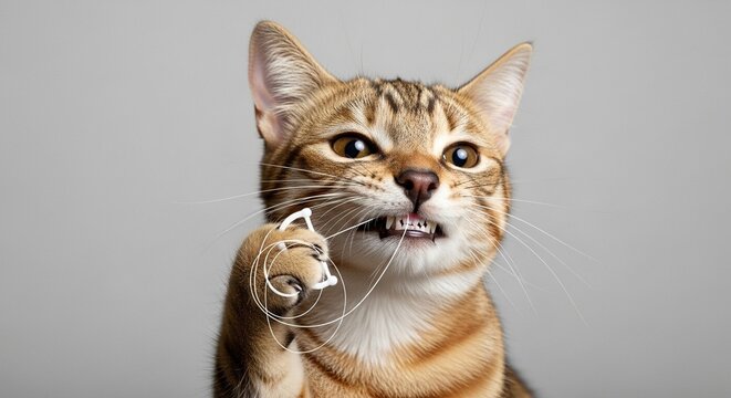 portrait of a cat gato