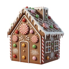 Delightful gingerbread house brings festive cheer and holiday magic for seasonal celebrations and whimsical treats