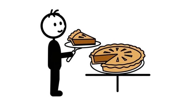 Pie Server Cartoon: Serving Up a Slice of Sweetness