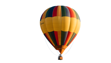 A hot air balloon isolated background