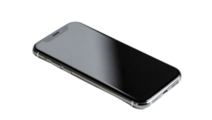 A smartphone isolated on white