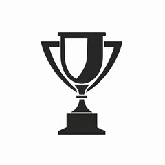 Trophy Icon. A Symbol of victory, or achievement, isolated with plain background