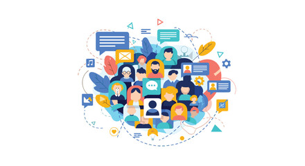 Connect with diverse communities through vibrant social media and communication platforms, build your brand with engaging conversations and digital outreach