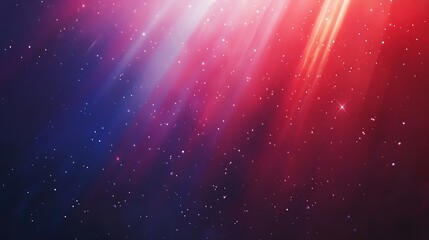 Abstract Cosmic Rays: Red and Blue Light Streaks with Sparkling Particles, Galaxy Space Background, Luminous Design, Fantasy Art, Decorative Wallpaper