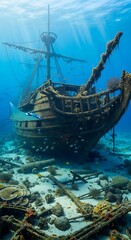 Sunken Majesty - A Pirate Ships Underwater Grave.