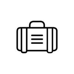 Suitcase Vector Icon Travel Bag Luggage Illustration